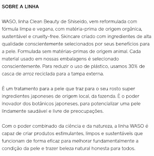 Waso máscara noturna, máscara purificante, pele oleosa, pele macia, como acabar com cravos