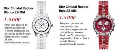 relojes Dior