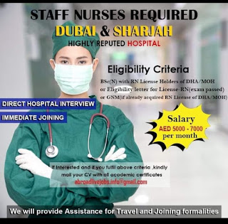 Staff nurses required