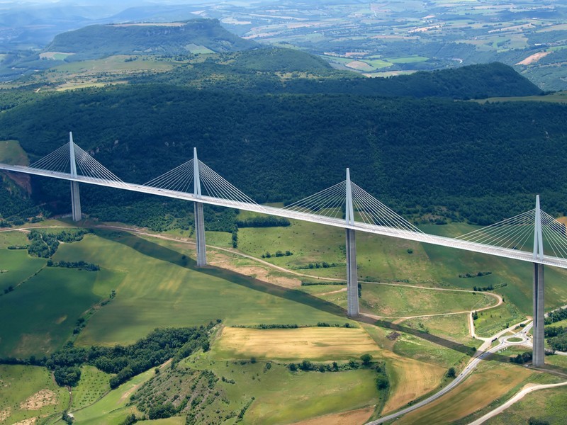 viadotto millau, francia, ponte, viaduc