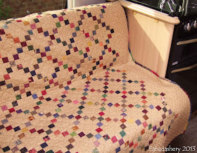 Single Irish Chain Quilt - Ideal for a Camper Van!