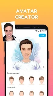 Photo to cartoon app (Android & iOS)