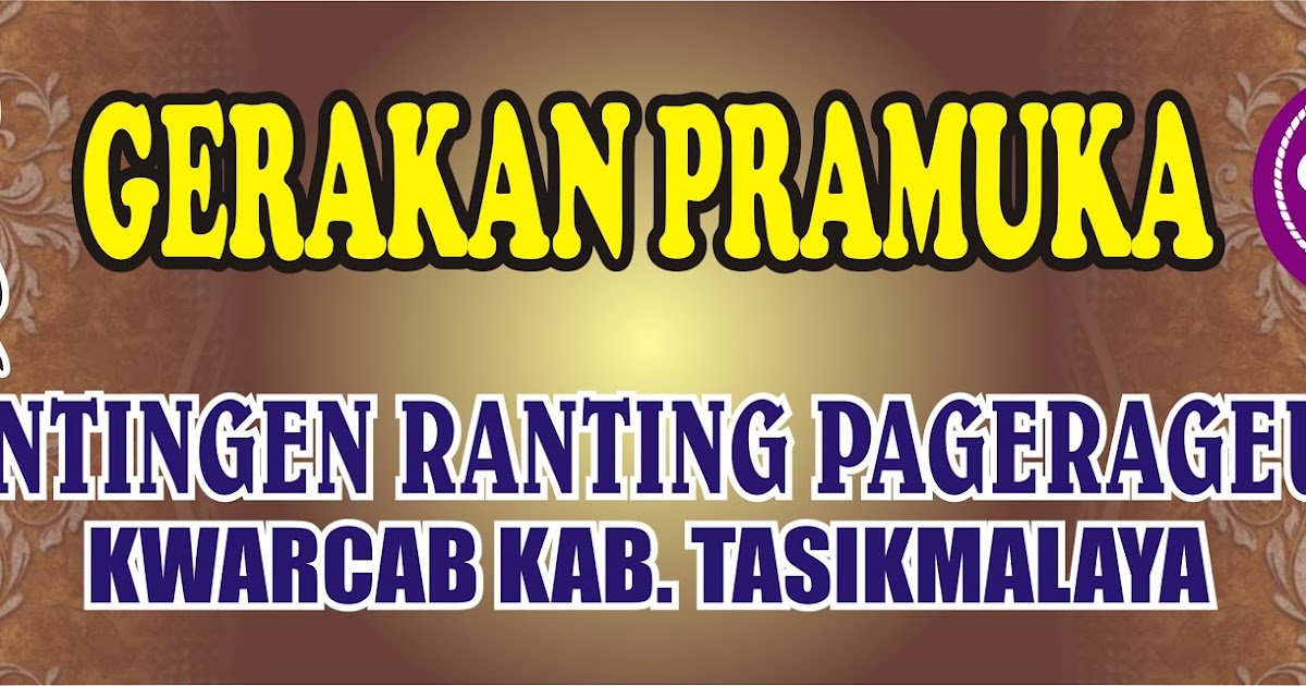 Download Kumpulan Contoh Spanduk Kegiatan Pramuka Format 