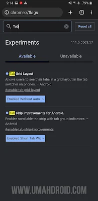 Tab Grid Flags Chrome Android