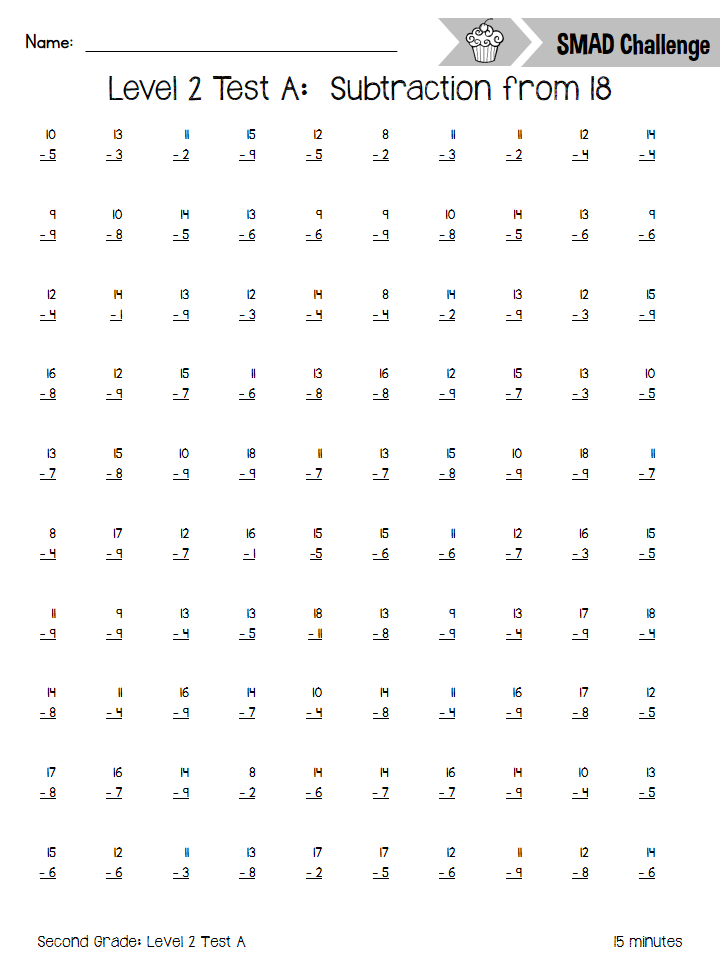 2nd grade math fact fluency worksheets basic math facts worksheets