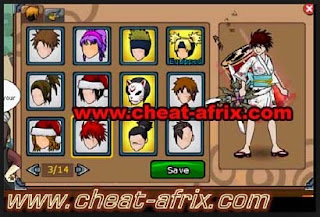 Cheat Ninja Saga Hair Style For Male Permanent