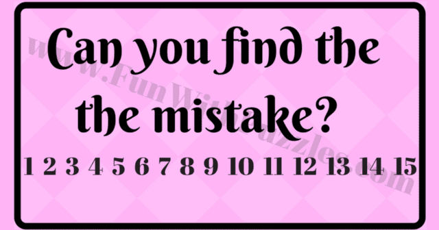 Find The Mistake If You Are Genius Puzzles Riddles Brainteasers