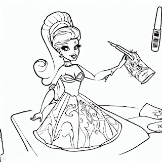 Aproveite nossos Desenhos da Barbie para Colorir e estimule a criatividade dos pequenos de forma lúdica e divertida.