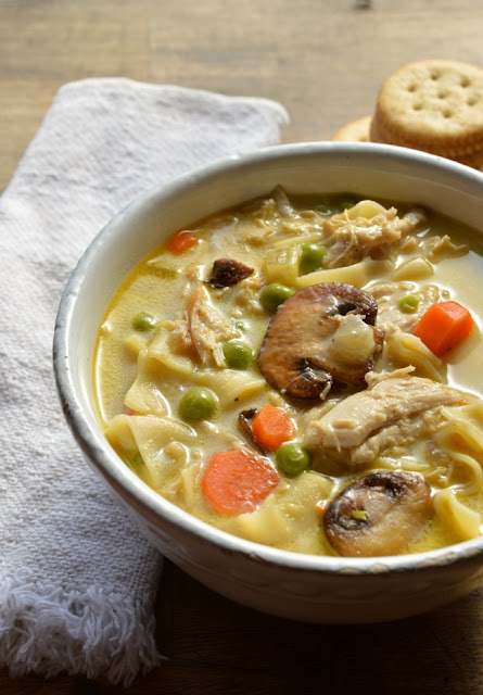 Turkey Tetrazzini Soup by Sugar Dish Me