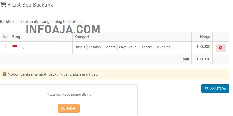 list beli backlink