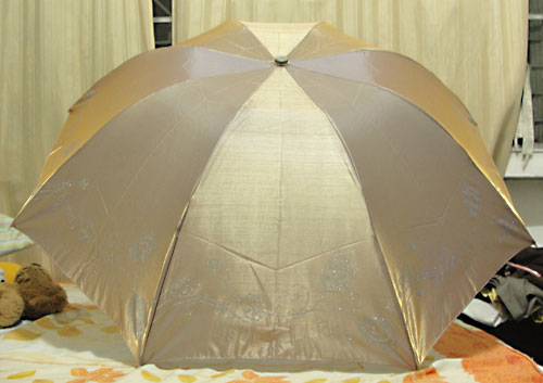 metallic frosted umbrella