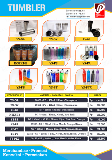 harga souvenir   tumbler