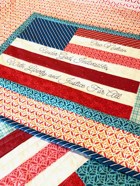 Flag Quilt By Thistle Thicket Studio. www.thistlethicketstudio.com