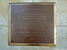 Placa del Registro Nacional de Lugares Históricos de Estados Unidos del Quincy Market, Boston