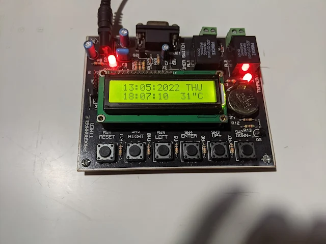 A DIY Timer/Scheduler and temperature controller using PIC16F876A