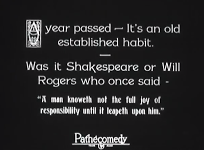 silent movies intertitles title cards