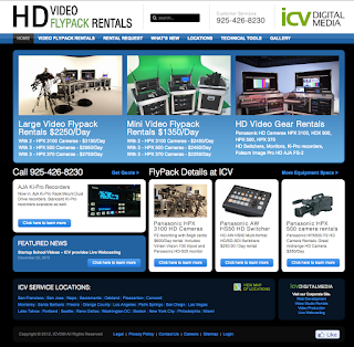 Video Flypack Rentals Website