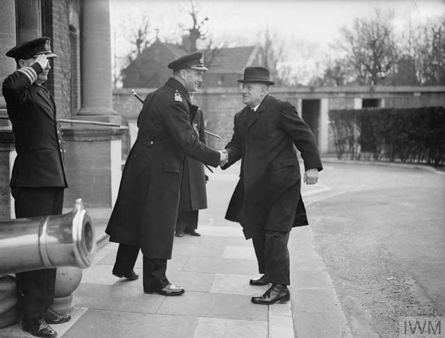 The New Zealand High Commissioner arrives in Portsmouth to inspect the troops, 26 January 1942 worldwartwo.filminspector.com