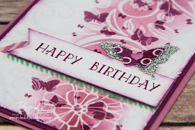 Pretty Spring Butterfly Birthday Card featuring the Perpetual Birthday Stamps from Stampin' Up! UK.  Buy Stampin' Up! UK Here