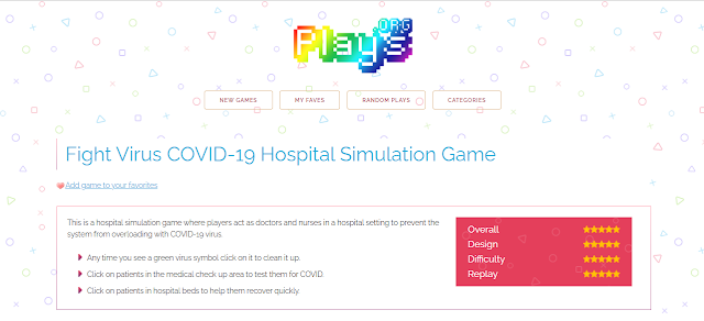 Plays.org Fight Virus COVID-19 Hospital Simulation Game