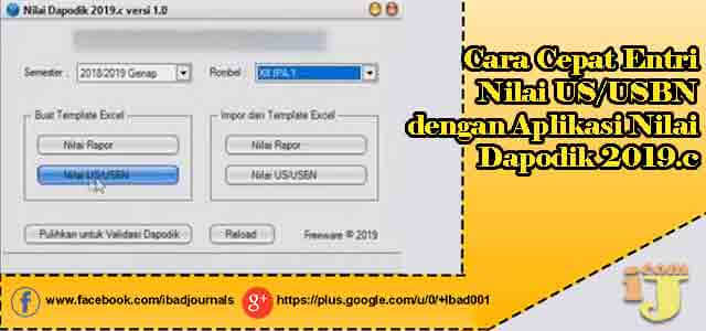 Cara Cepat Entri Nilai US/USBN dg Aplikasi Nilai Dapodik 2019.c 