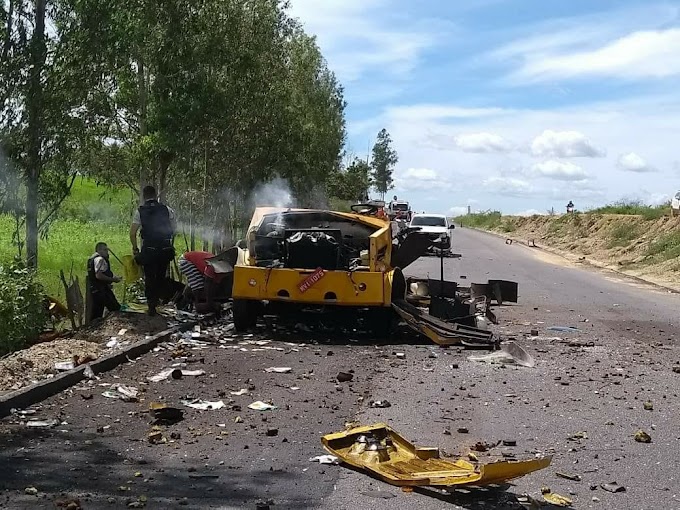 Criminosos explodem carro-forte em São Luís do Curu