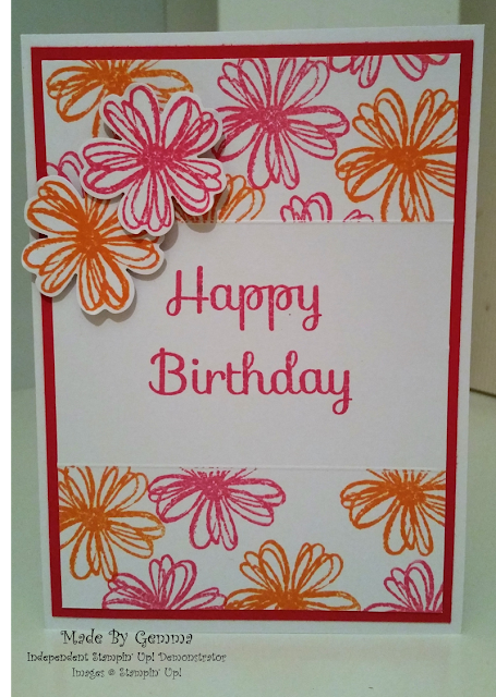 Stampin' Up! Flower shop Melon Mambo