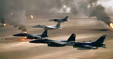 Perang Teluk, Bentrokan Pertama Irak versus Pasukan Koalisi