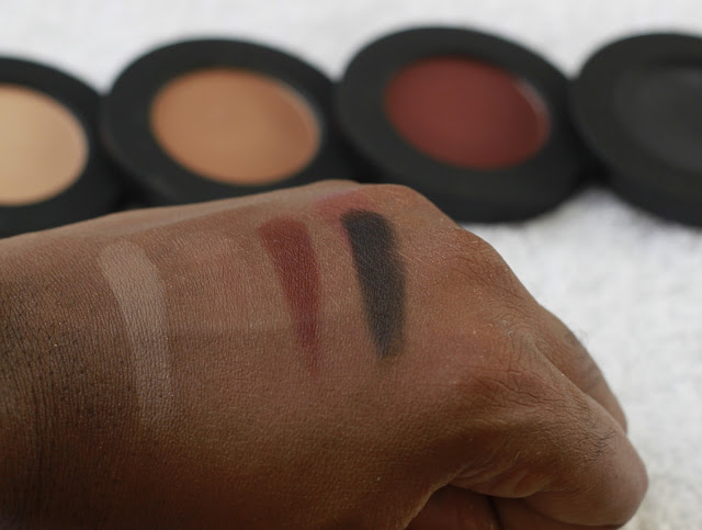 Melt Cosmetics Eye Shadow Stack in Dark Matter swatches