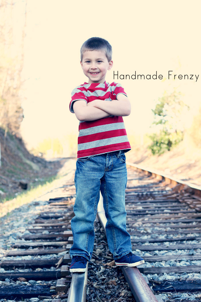 Banyan Tee for boys - Pattern by Figgy's. Sewn by Handmade Frenzy