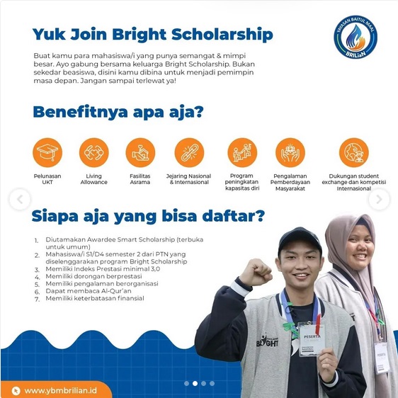 Bright Scholarship Kembali Dibuka, Ingat ya Deadlinenya 12 Maret 2023