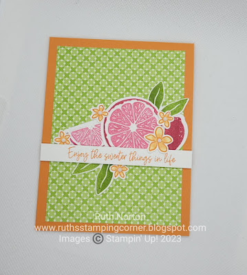 stampin up, sweet citrus