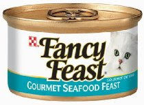 Fancy Feast Gourmet Cat Food, Gourmet Seafood Feast, 3-Ounce Cans (Pack of 24)