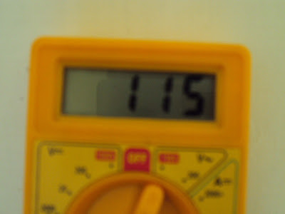 A multimeter shows the voltage in Odupara during day time - photo by Habeebu Rahman PP Odupara