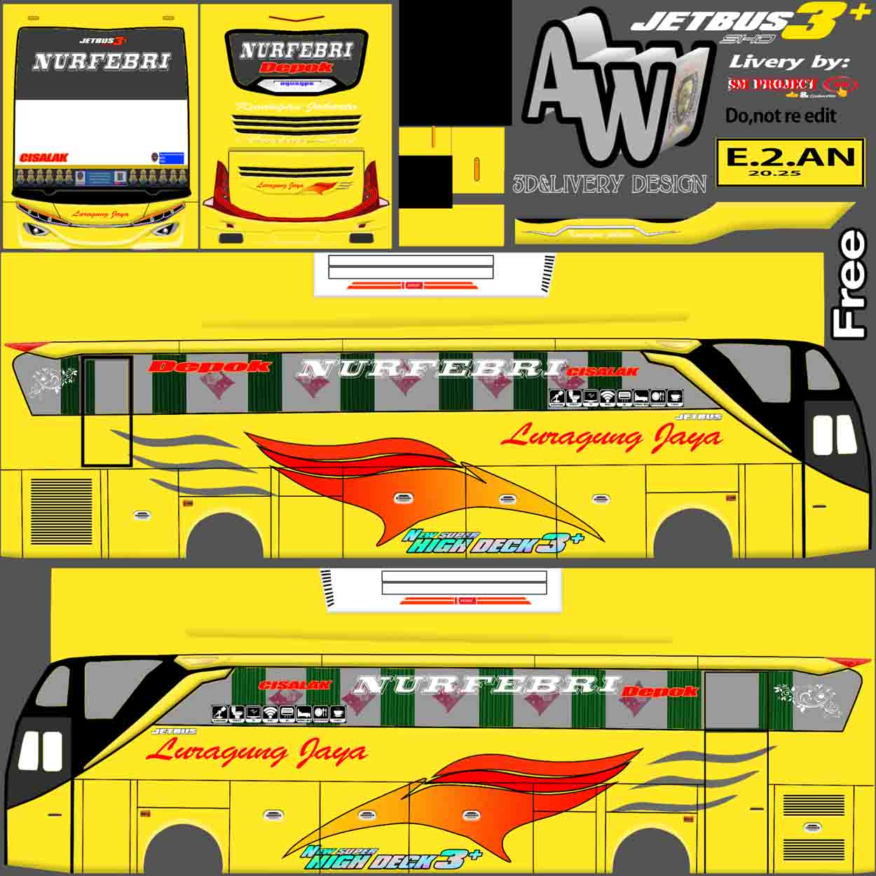 livery bus shd luragung jaya