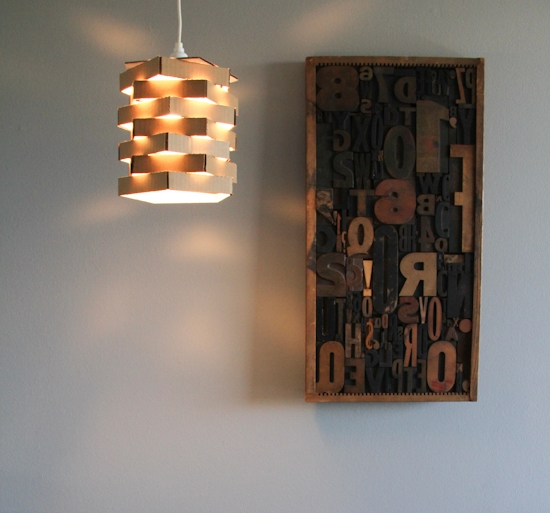 paper fix | cardboard lamp