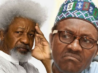 Buhari In Closed Door Meeting With Soyinka At Aso Rock