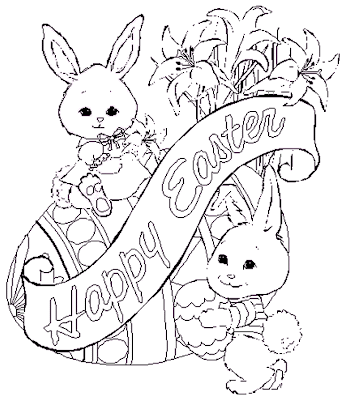 Cute Easter Coloring Pages 