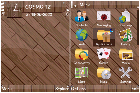 Wood Tema Symbian