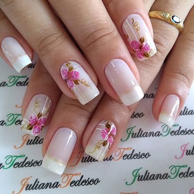 unhas com esmalte branco 4