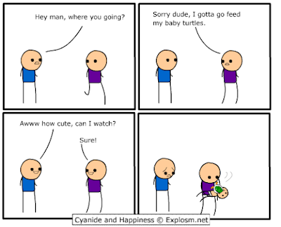 happiness and cyanide. cyanide and happiness