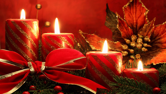 Free Download Christmas Candle lights HD Wallpapers for iPhone 5