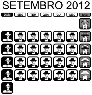 Calendário pessoano: Setembro de 2012