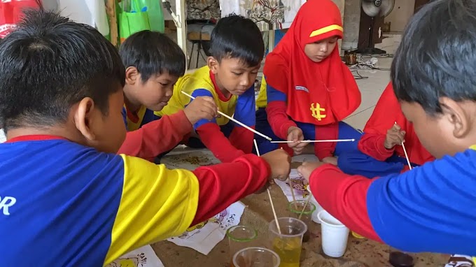 Peringati Hari Batik Nasional, Siswa Sekolah Inovatif Belajar Membatik di Kelas Kolaborasi
