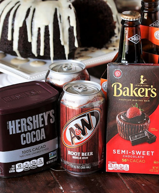 Chocolate Root Beer Bundt Cake Ingredients Image