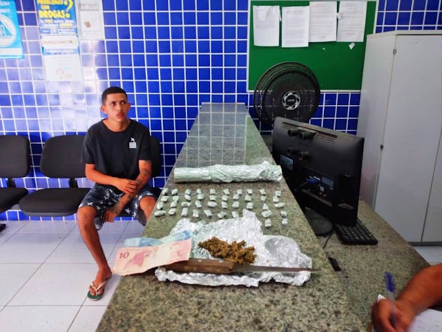 Homem é preso acusado de tráfico de drogas em Parnaíba