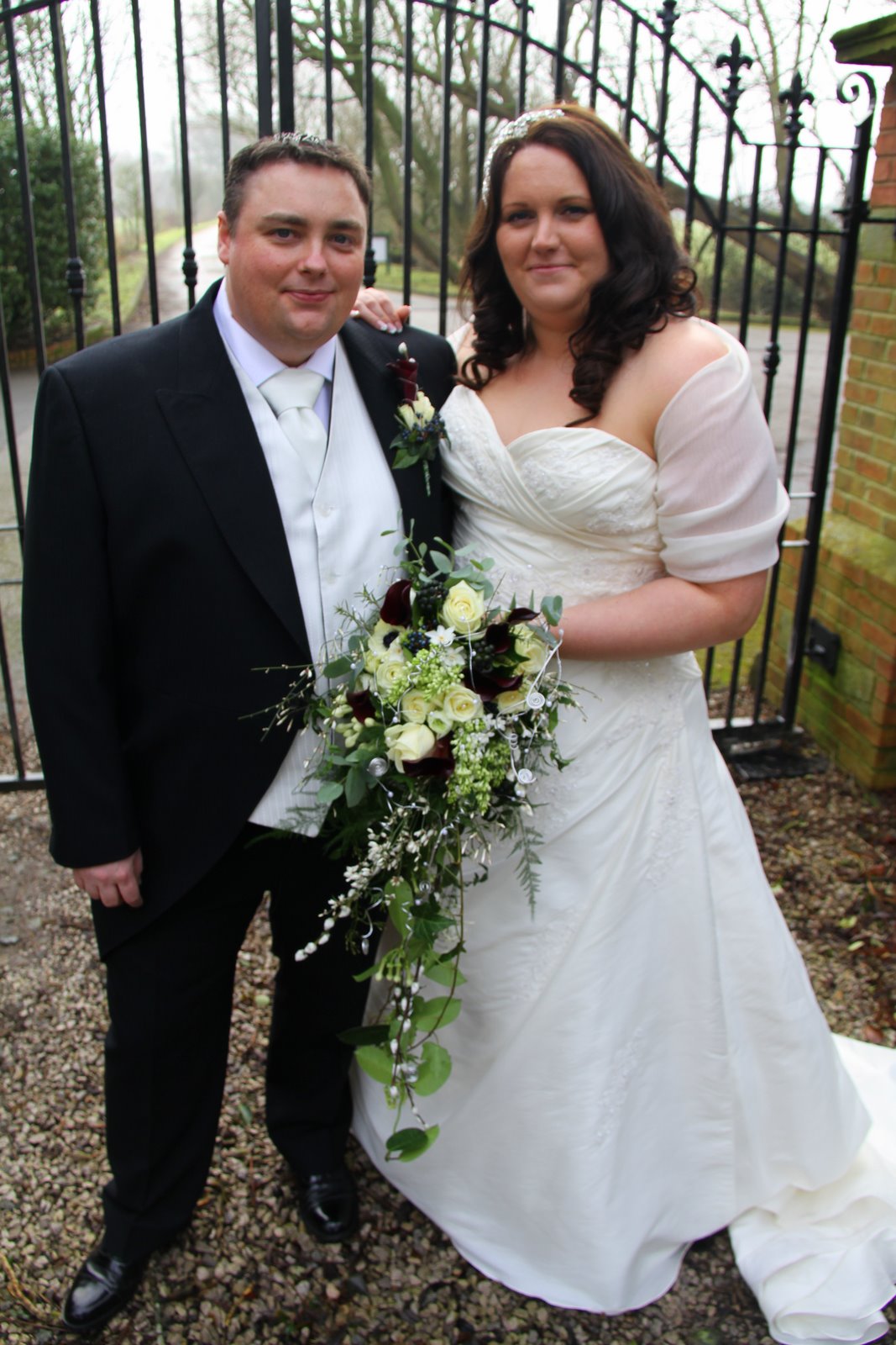 Black & White Cascade Wedding