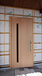 木製玄関ドア取付