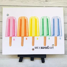 Sunny Studio Stamps: Perfect Popsicles Customer Card by Andrea S