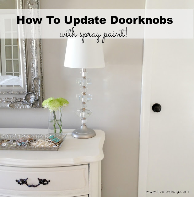 The secret to updating old brass doorknobs! This is SO great!